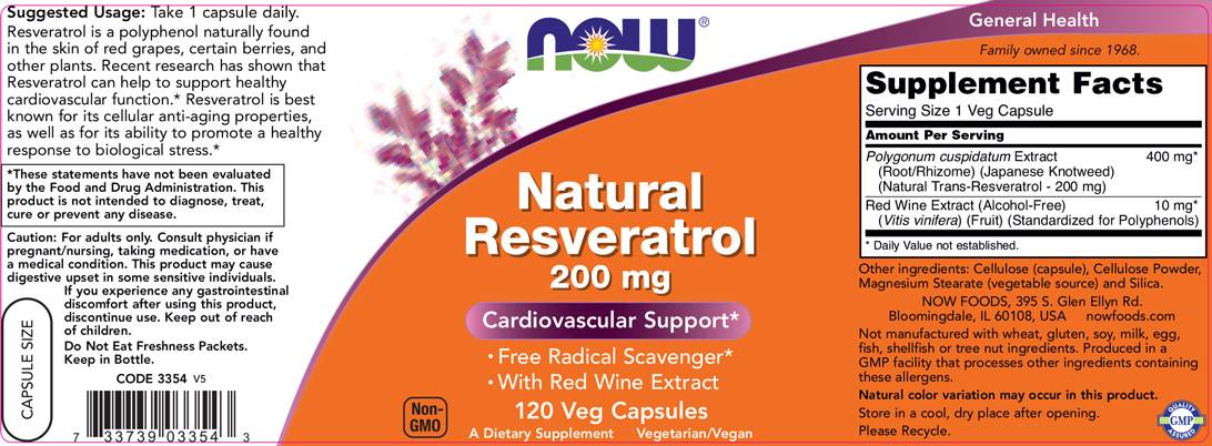 Naravni resveratrol 200 mg - 120 kapsul