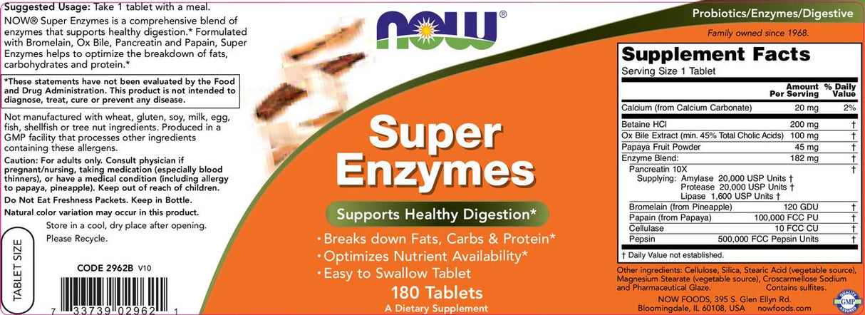 Super encimi - 180 tablet