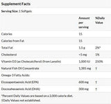 Ultra omega 3-D z vitaminom D-3-90 gel kapsul