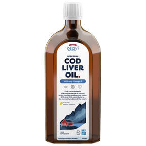 Norwegian Cod Liver Oil | Different Flavors Liquid Omega - 500 ml - Nutra Best Europe