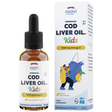 Otroci norveškega jetrnega olja | Kapljice tekočih omega z okusom limone - 50 ml