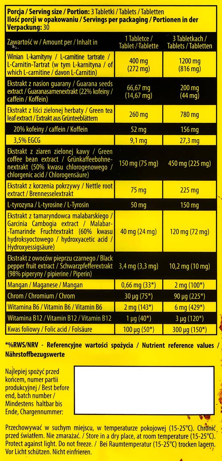 Termit / termogena uničevalnik maščob - 90 tablet