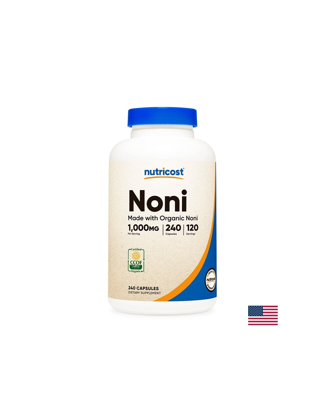 Immunity - Noni Fruit, 500 mg x 240 kapsul <tc>Nutricost</tc>