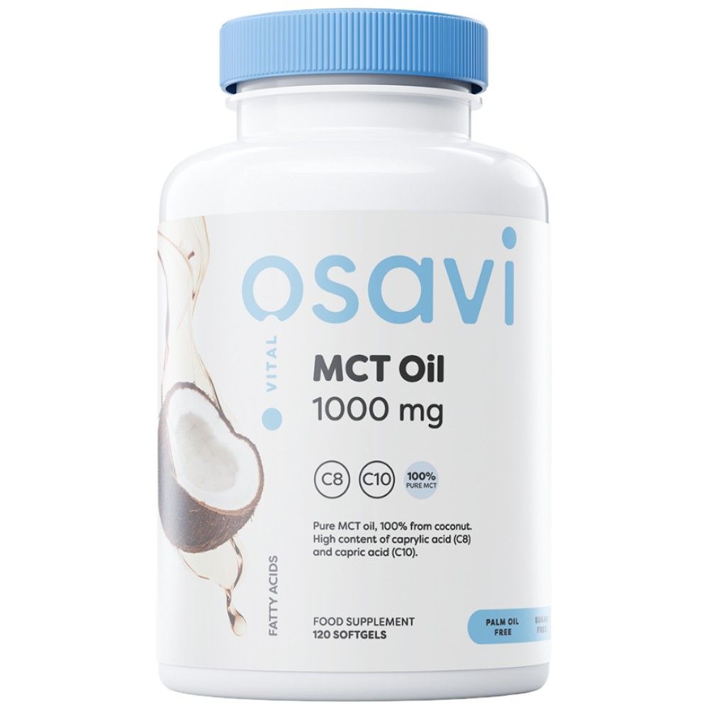 MCT olje 1000 mg | C8 + C10 - 120 SoftGels