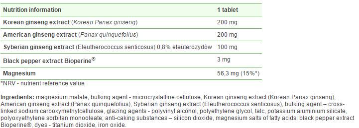 Zlato ginseng - 30 tablet