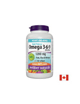 Omega 3-6-9 esencialne maščobne kisline-hormonsko ravnovesje, delovanje srca in možganov, 1200 mg x 150 kapsule softgela