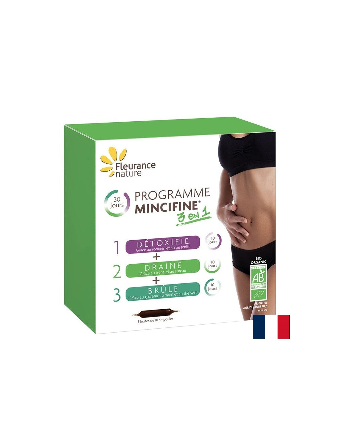 Mincifine 3 v 1 program za hujšanje, bio, 30 ampulij za pitje