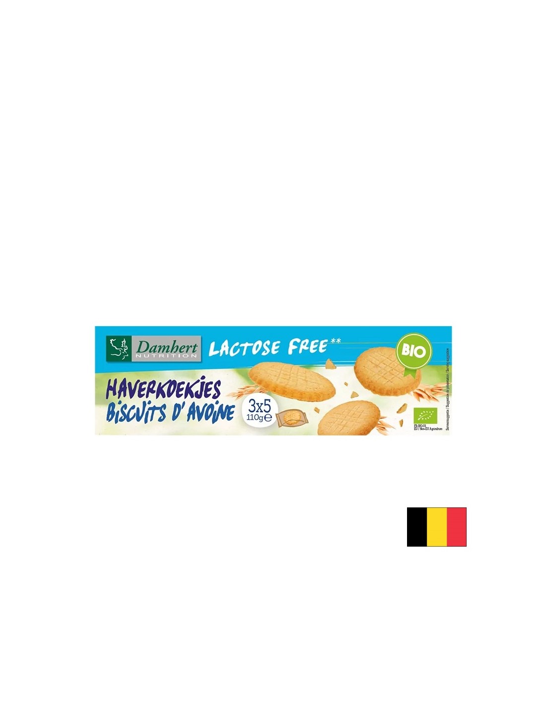 Ovseni piškoti (brez laktoze), organski, 110 g