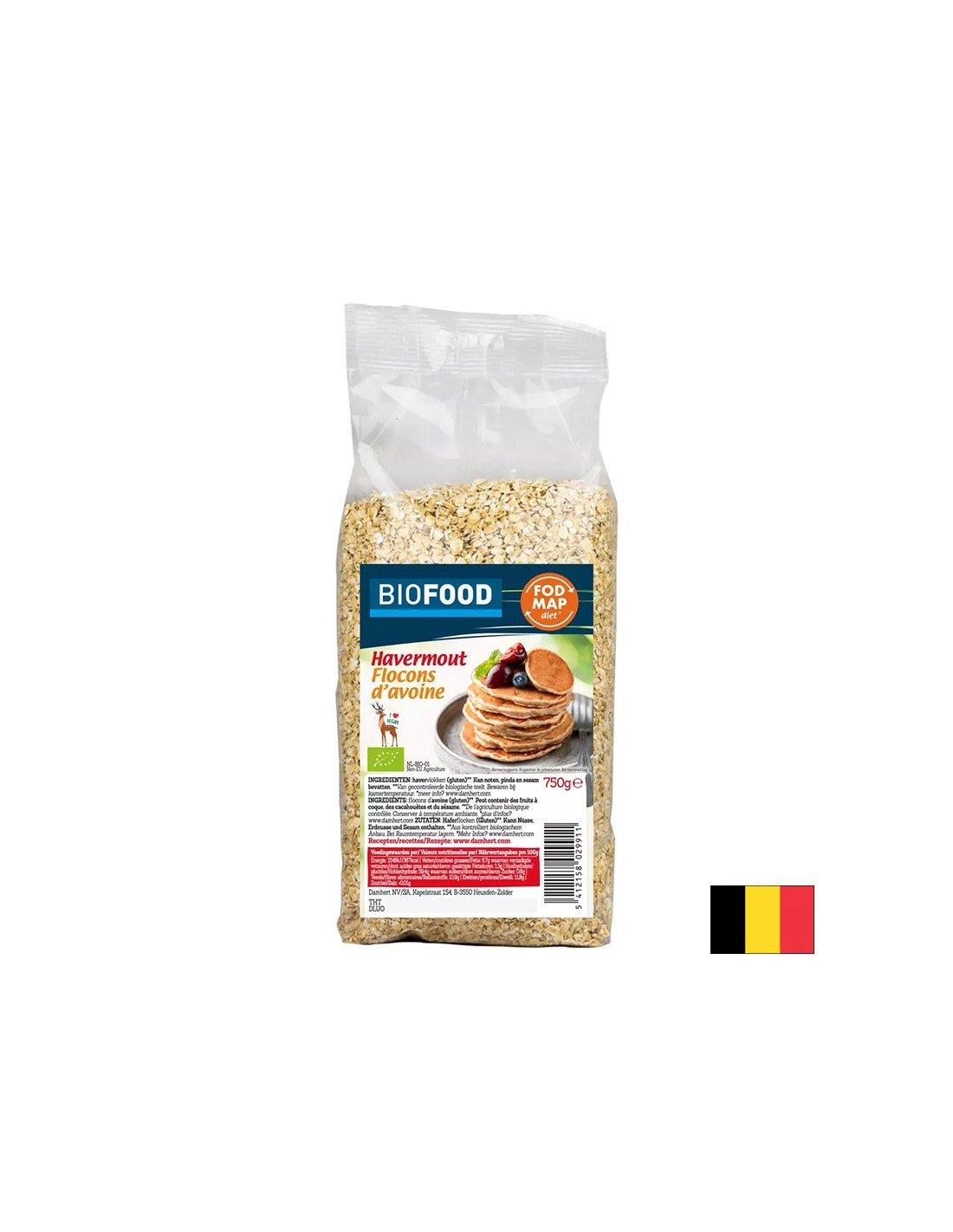 Ovsena kaša, organska, 750 g