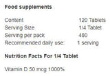 Vitamin D3 8000 iu 120 tablet