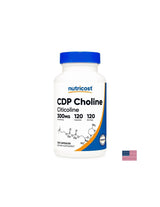 CDP Cholin & Citicolin za spomin in koncentracijo, 300 mg x 120 kapsul za 4 mesece vnosa