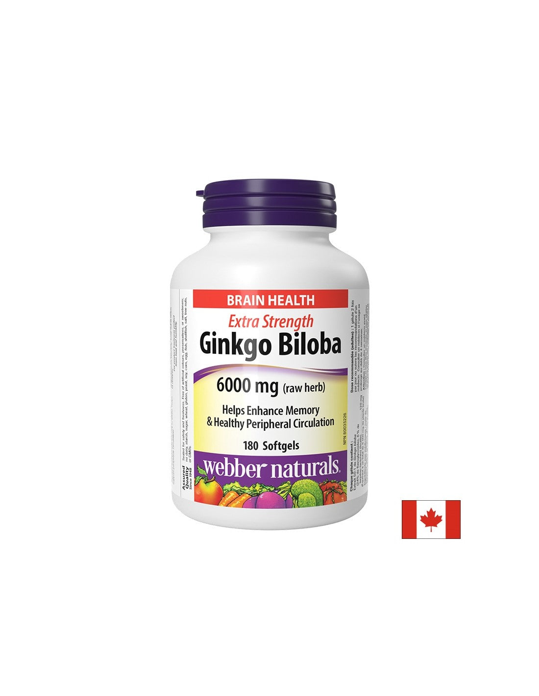 Pomnilnik in koncentracija - Ginkgo bilaba, 120 mg x 180 kapsul softgela