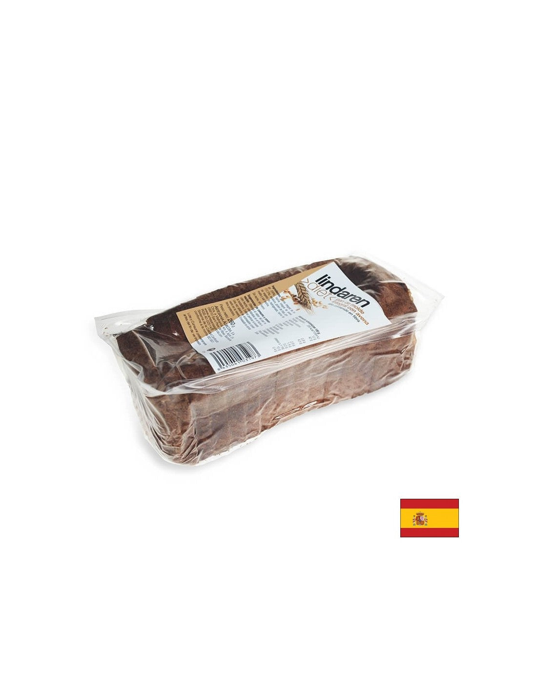 Polnomastni kruh z ovsenim otrobi - narejen v Španiji, 260 g, narezan