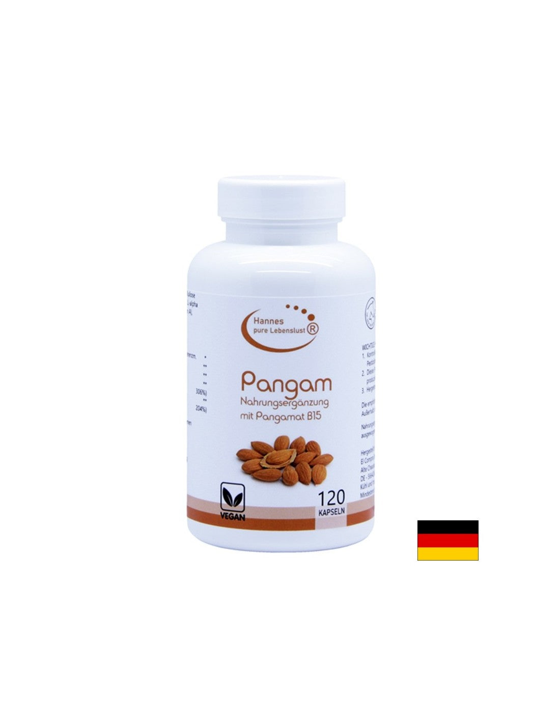 Pangam Nahrungsegänzung MIT Pangamat B15 - Pangam (vitamin B15), 120 kapsul El Contra