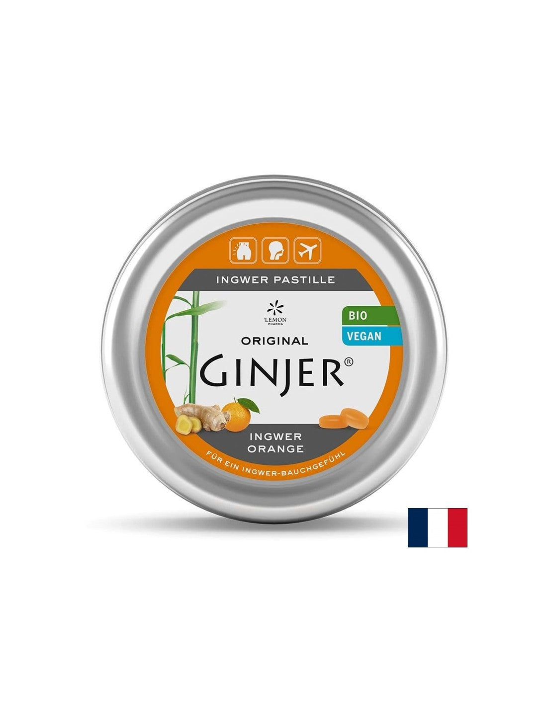 Pastile z ingverjem in pomarančo, 40 g <tc>Lemon Pharma</tc>