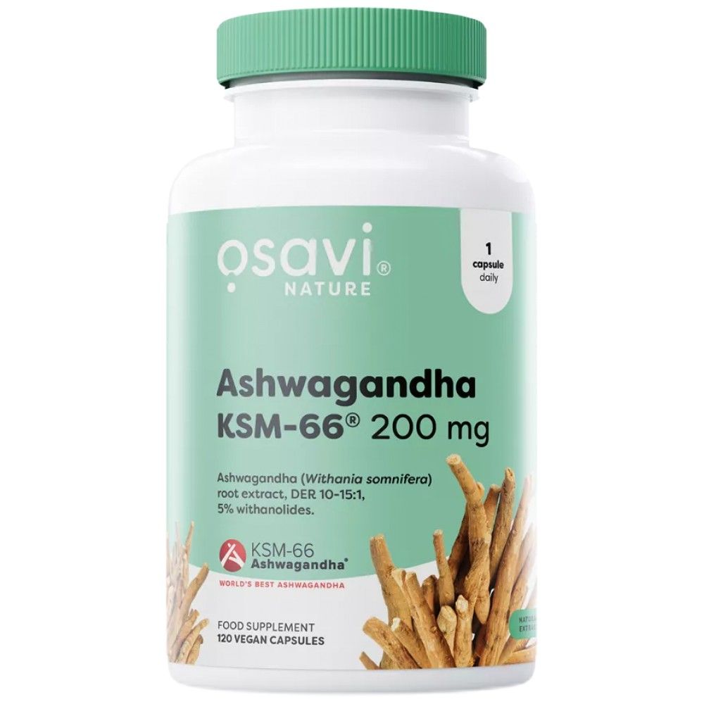 Ashwagandha KSM -66® 200 mg - 120 kapsul