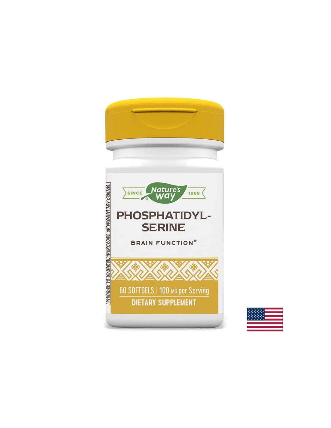 Fosfatidil -serin - fosfatidil -serin - za zdravje možganov - 100 mg, 60 kapsul softgela Narava pot