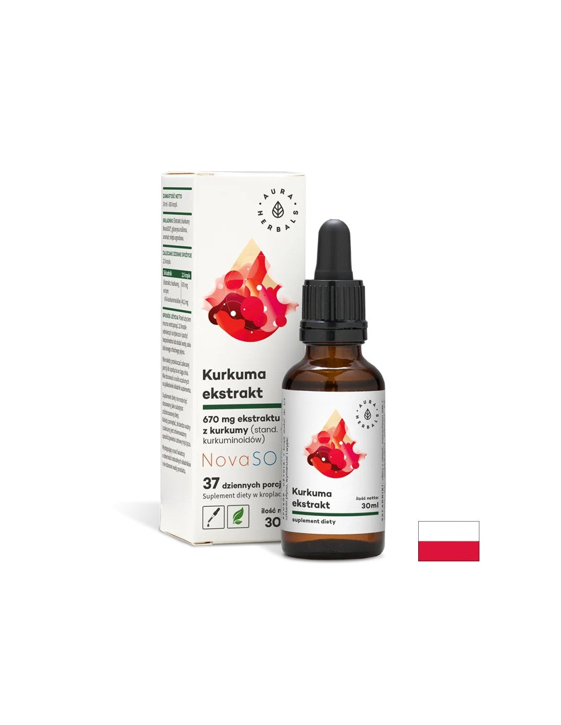 Podpira normalno stanje sklepov - Kurkuma, 30 ml kapljic <tc>Aura Herbals</tc>