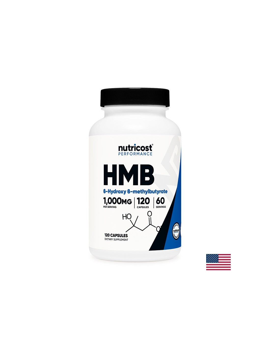 Za aktivne športe - HMB (Beta-hidroksi-beta-metilbutirat), 500 mg/120 kapsul, 60 odmerkov <tc>Nutricost</tc>