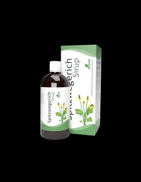 For respiratory problems - Narrow-leaved plantain, syrup 200 ml - Nutra Best Europe