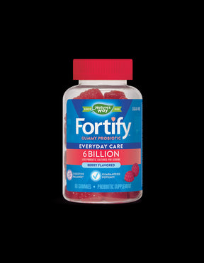 Fortify™ Gummy Probiotic - Fortify™ Gummy Probiotic - 6 Billion Active Probiotics, 60 Nature's Way Gel Tablets - Nutra Best Europe