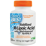 Najboljša r-lipojska kislina / stabilizirana NA-R-ALA 100 mg-60 kapsul