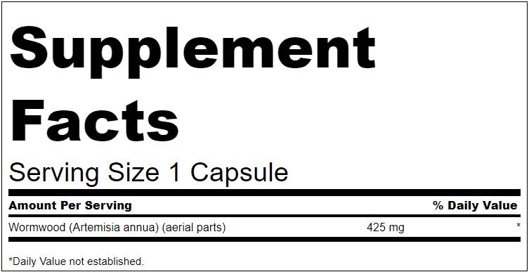 Wormwood / artemisinin s polnim spektrom 425 mg 90 kapsul