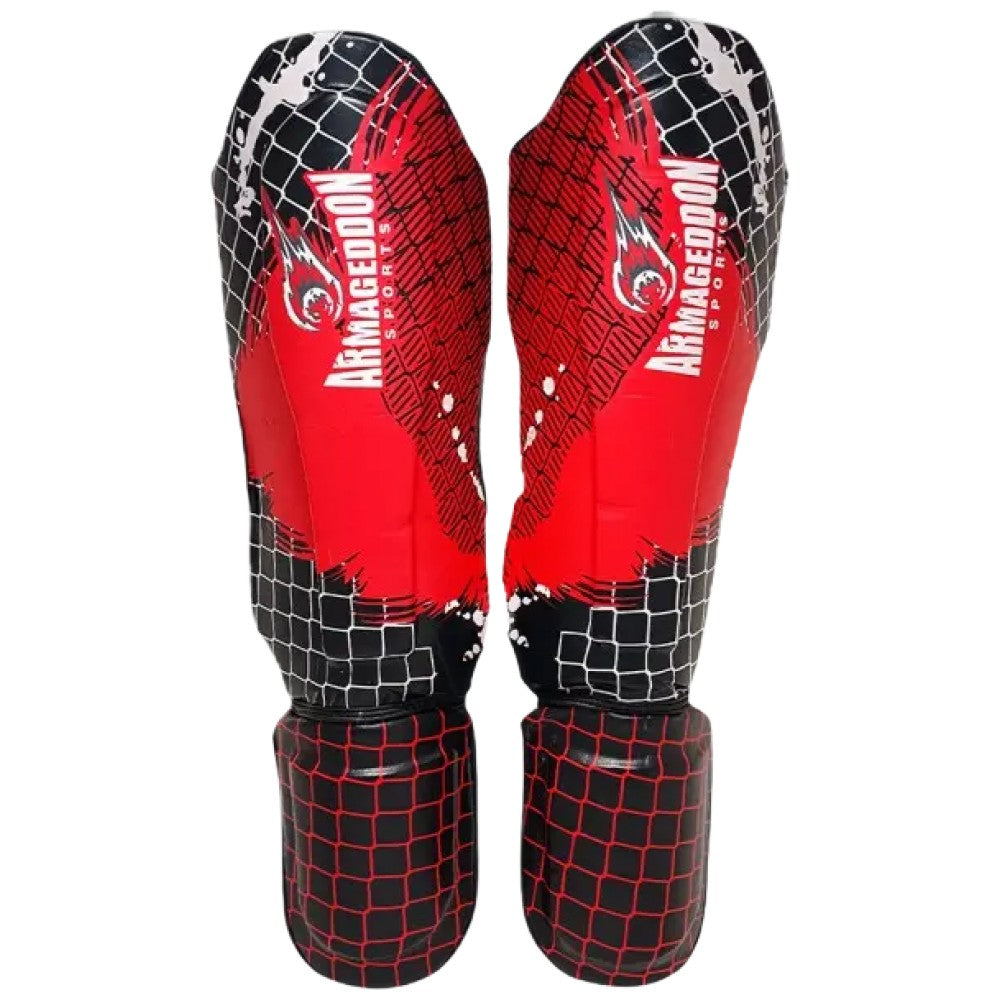 Shin Guard - rdeča 2 osebna računalnika.