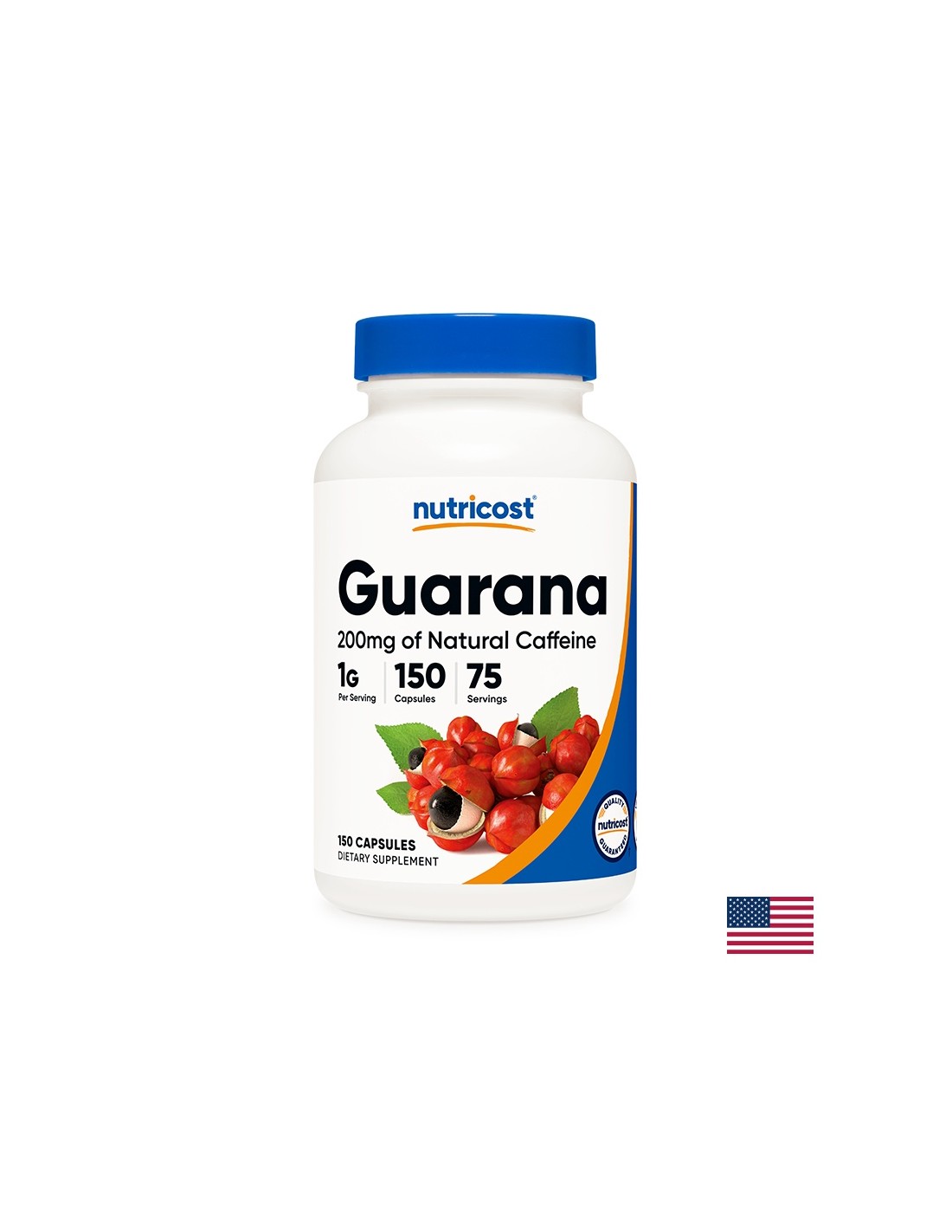 Zmanjšanje telesne teže - Guarana, 500 mg/150 kapsul <tc>Nutricost</tc>