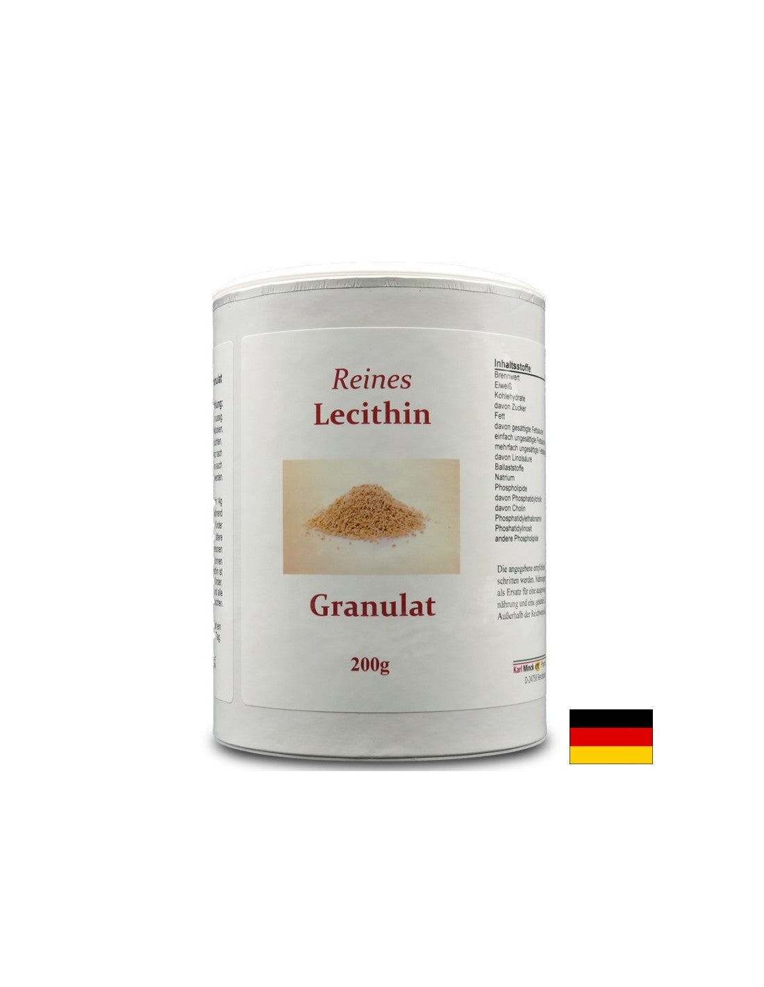 Reines Lecithin Granulat - Čisti lecitin v granulah, 200 g <tc>Karl Minck</tc>