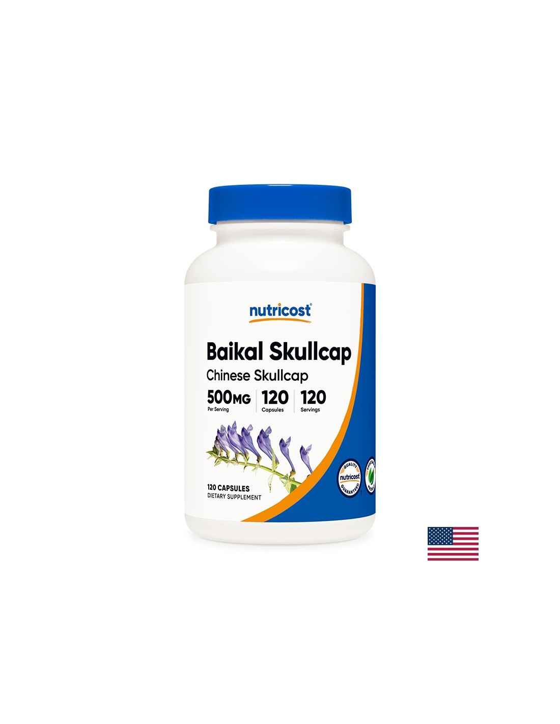Sprostitev in energija - Slemnik Baikal, 500 mg x 120 kapsul <tc>Nutricost</tc>