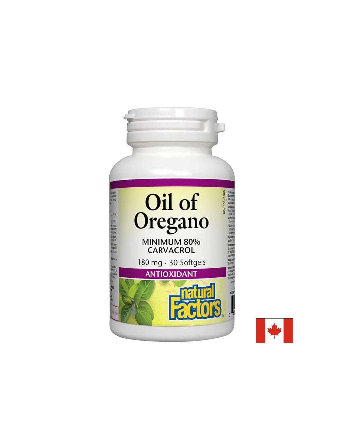 Olje organske organske 180 mg - 30 gel kapsul