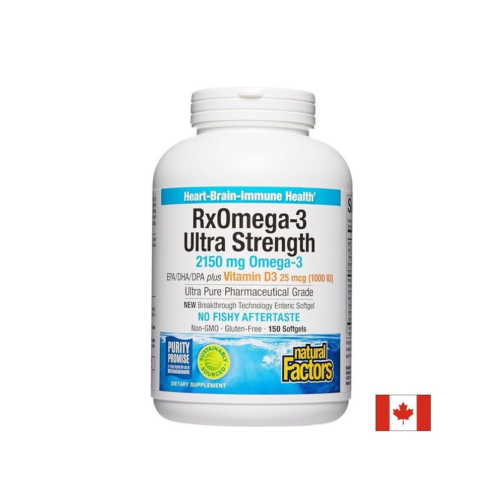 Rx omega-3 Ultra trdnost 2150 mg + vitamin D3 1000 iu, 150 kapsul softgela