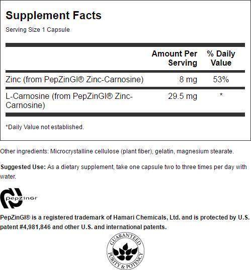 Ultra Cink Carnosine (Pepzin GI) 37,5 mg 60 kapsul