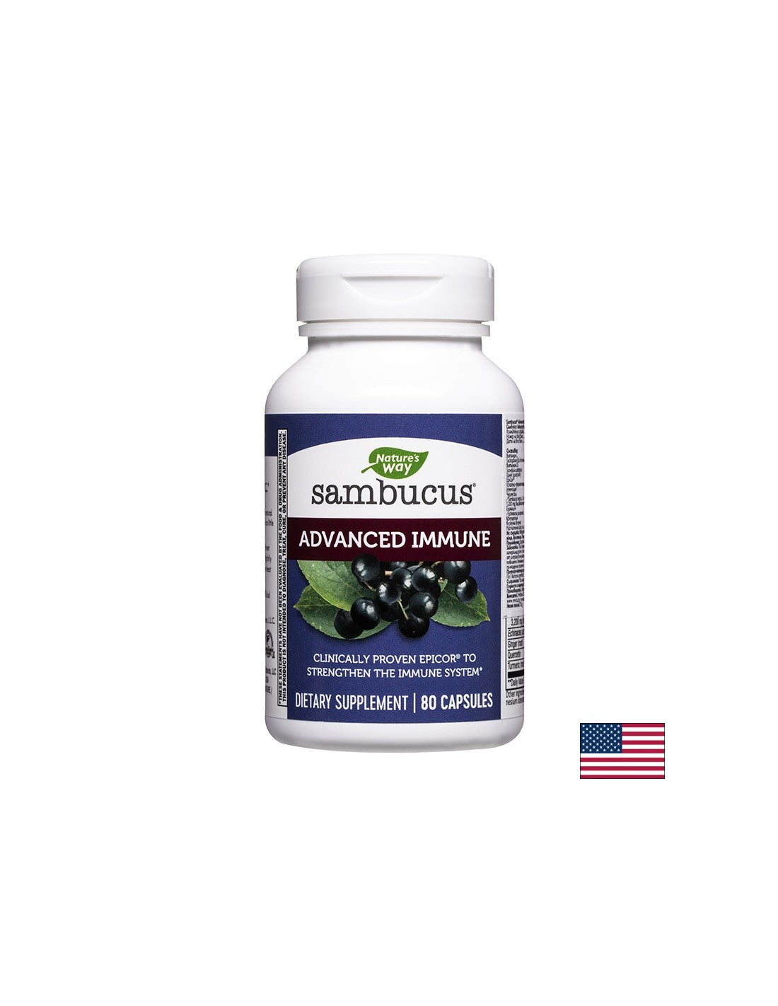 Sambucus Advanced Imuno - Sambucus Advanced Imuno, 80 kapsul Nature
