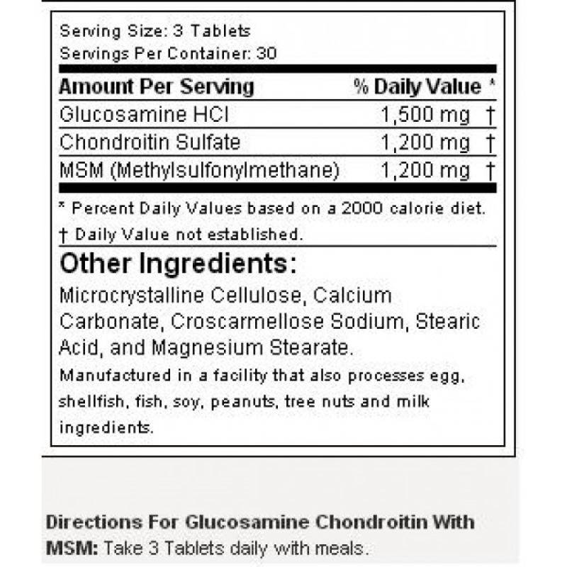 Glukozamin hondroitin z MSM - 90 tablet