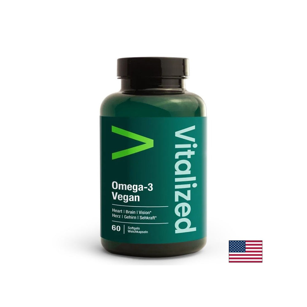 Delovanje srca in možganov - omega -3 iz alg - veganske, 60 kapsul