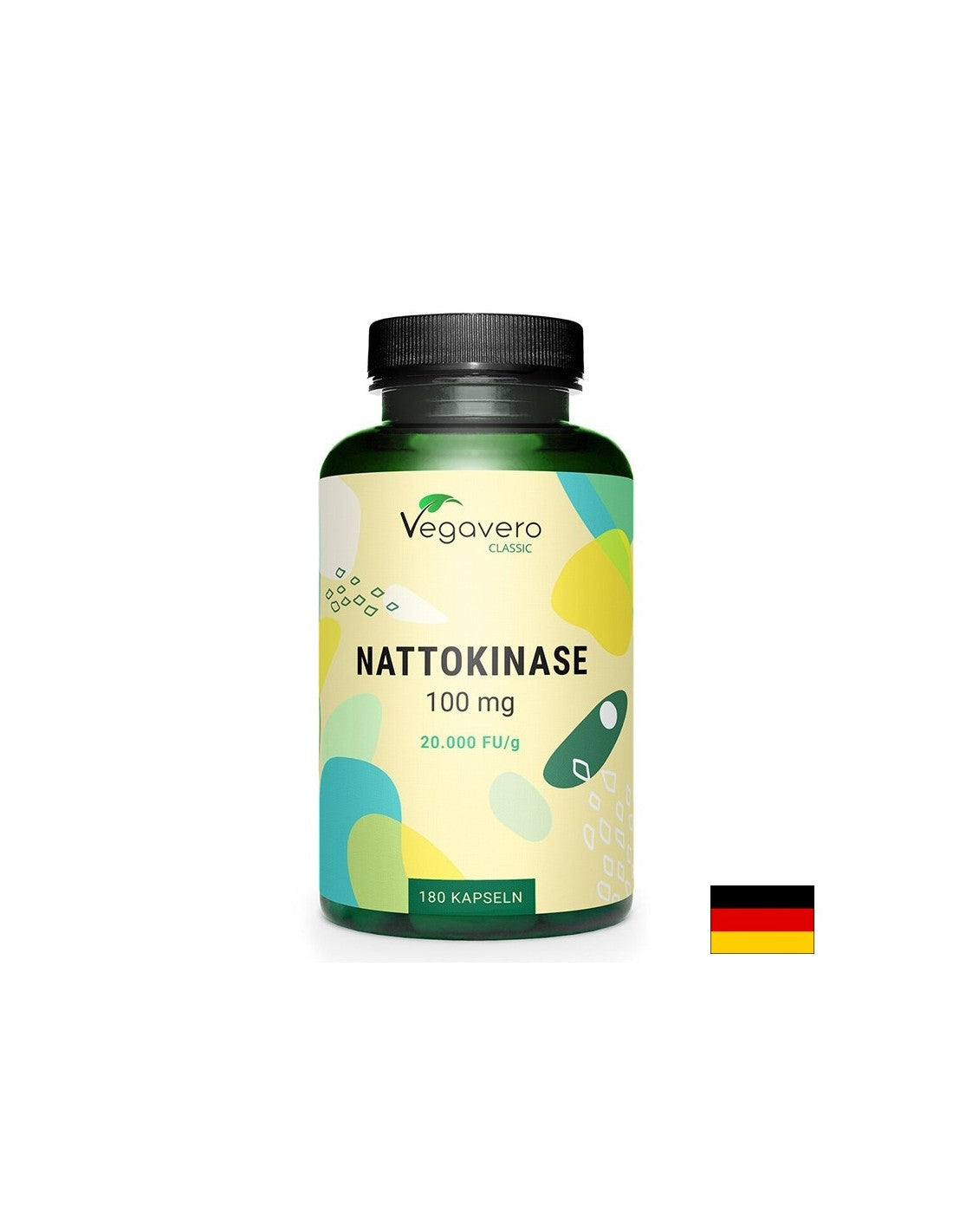Kardiovaskularno zdravje - nattokinaza, 100 mg x 180 kapsul