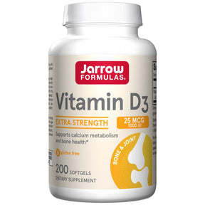 Vitamin D3 1000 IU - 200 Gel capsules - Nutra Best Europe
