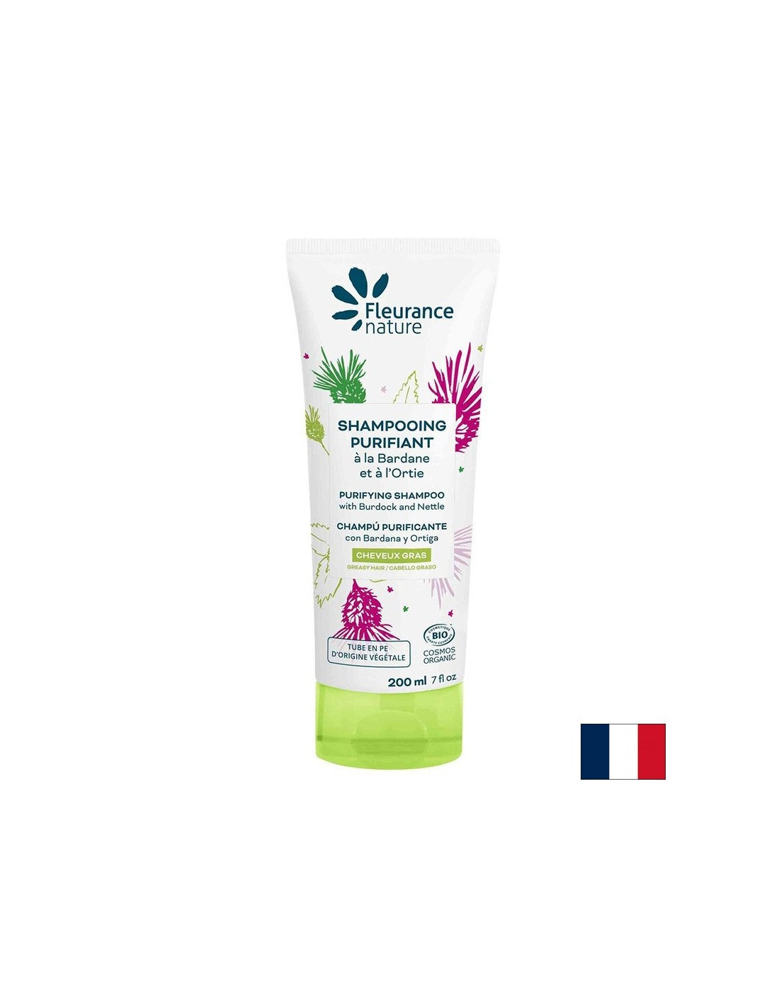 Šampon z aloe vero, jujube, burdock, kopriva Bio, 200 ml florance Nature