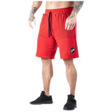 <tc>Legal Power</tc> Kratke hlače Barcode Ottomix Knitted Rain Mesh / kratke hlače za trening / rdeče - rdeče