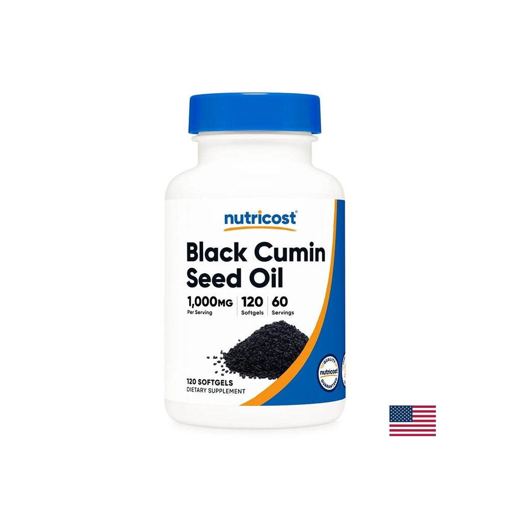 Močna imunost in dobra prebava - črni kumina (semensko olje), 500 mg x 120 kapsul softgela