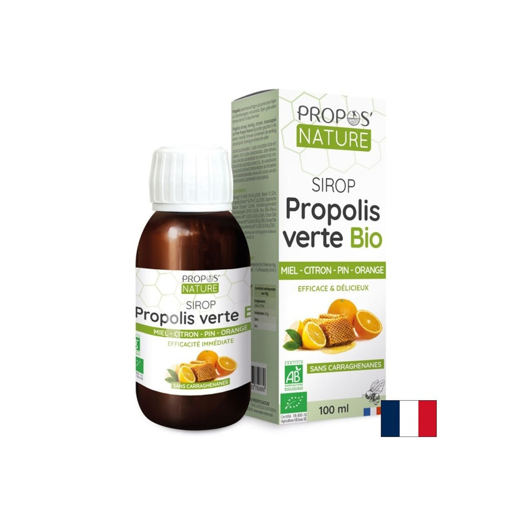 Sirup z ekstraktom propolisa, medom in eteričnimi olji pomorskega bora, limone in pomaranče, 100 ml