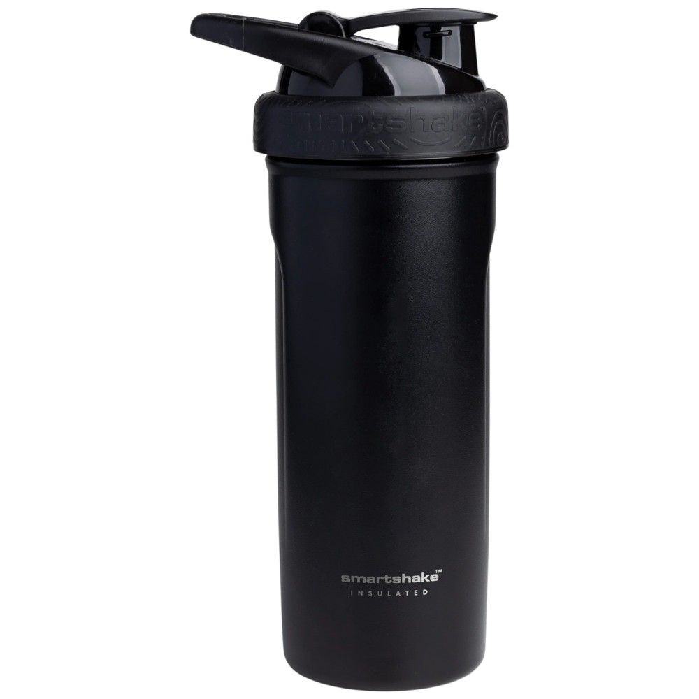 Izolirani jekleni pametni shaker | Črna - 750 ml