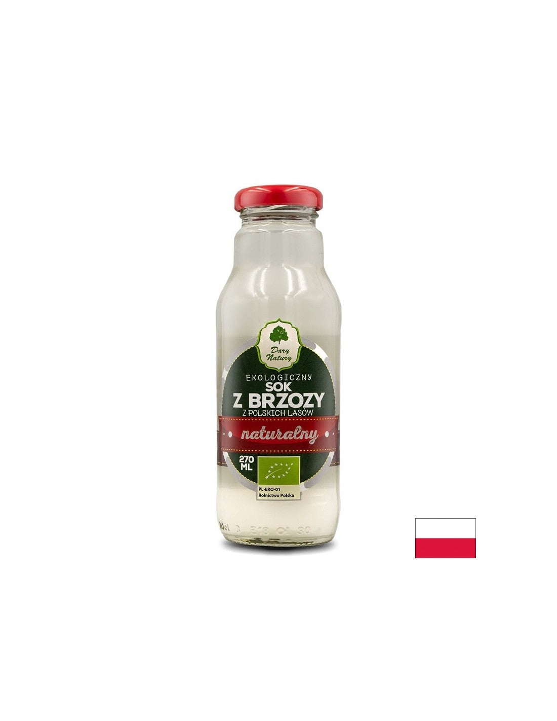 Organski brezovski sok - detoksifikacijski in anti -edemski učinek, 270 ml