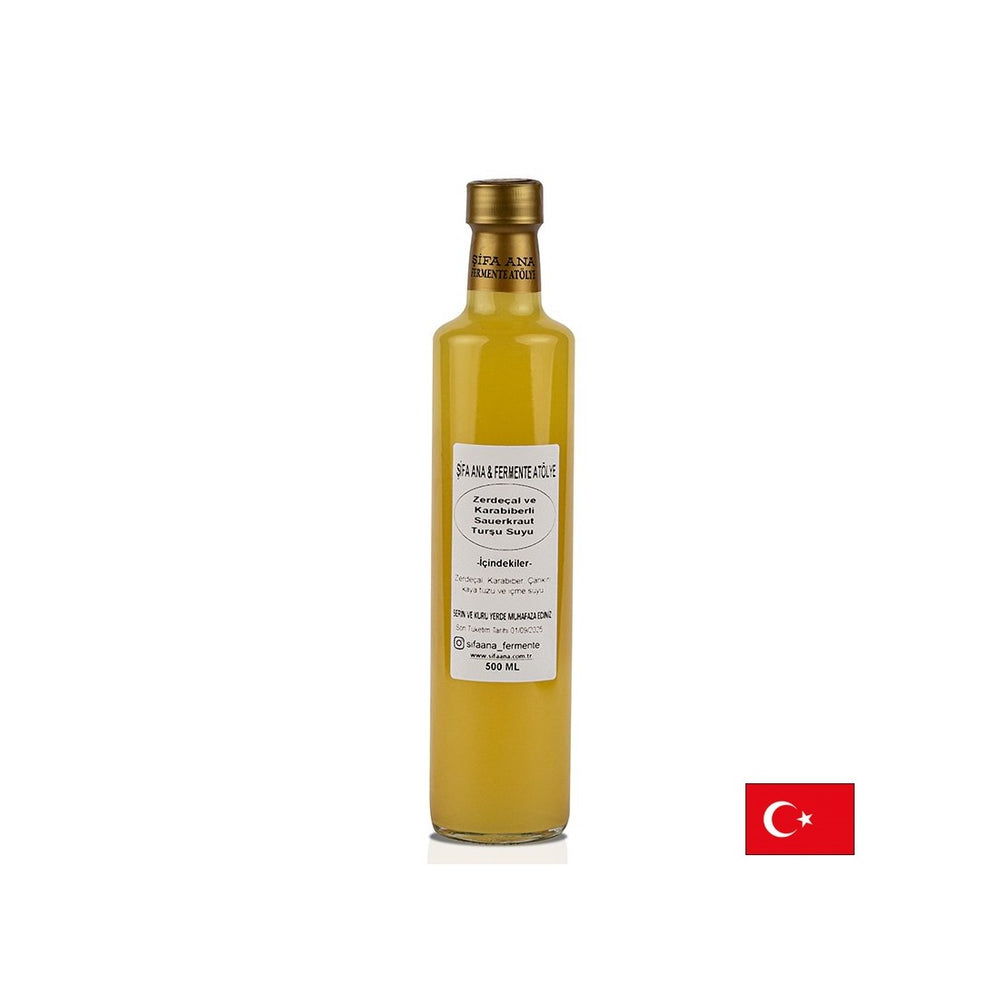 Probiotični kisli sok s kurkumo in črnim poprom, 500 ml