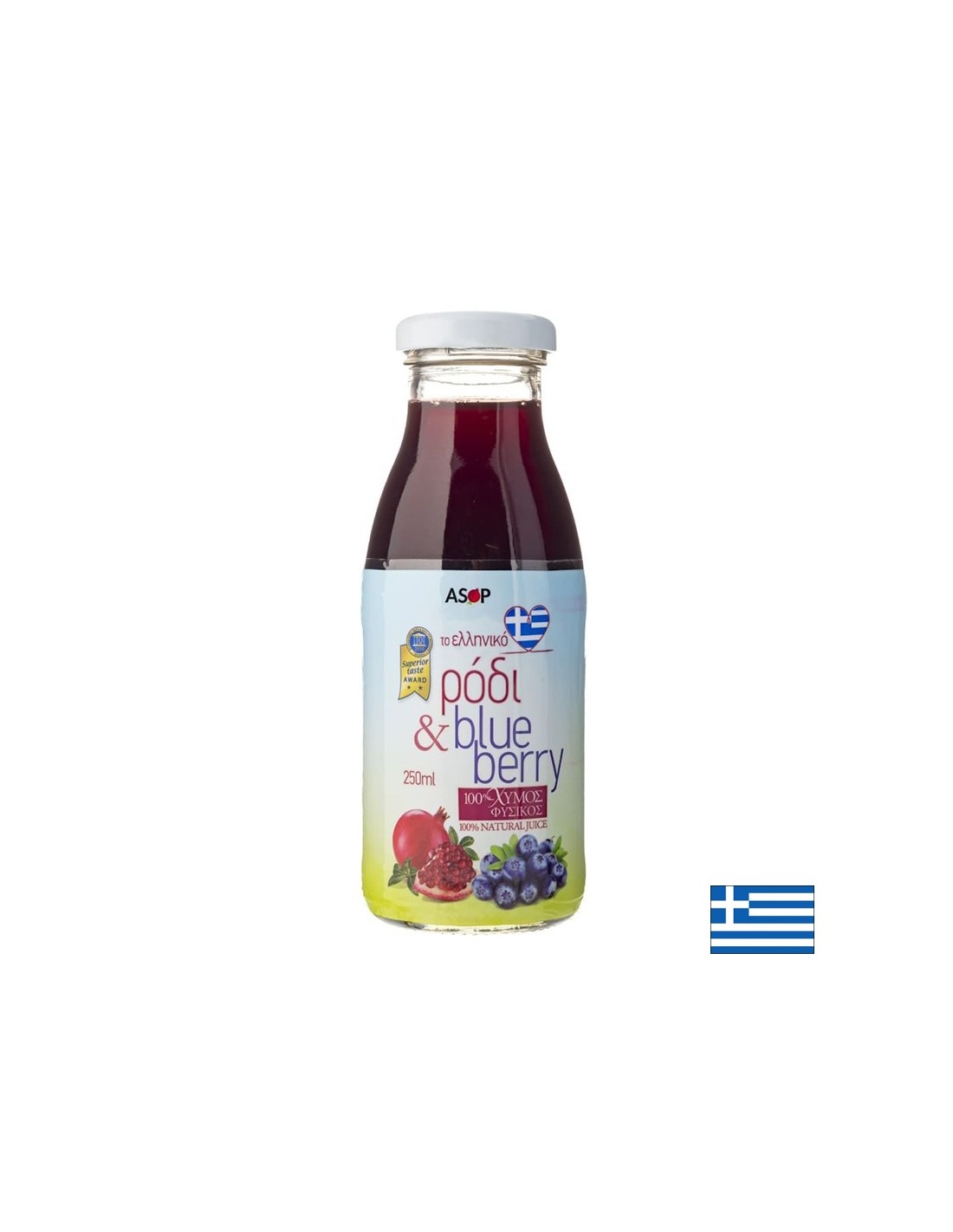 Granatni in borovničev sok - zaščita pred imunostjo in antioksidanti, 250 ml