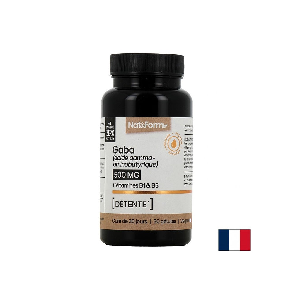 Stres in dobro razpoloženje - GABA + vitamin B1 in pantotenska kislina, 30 kapsul