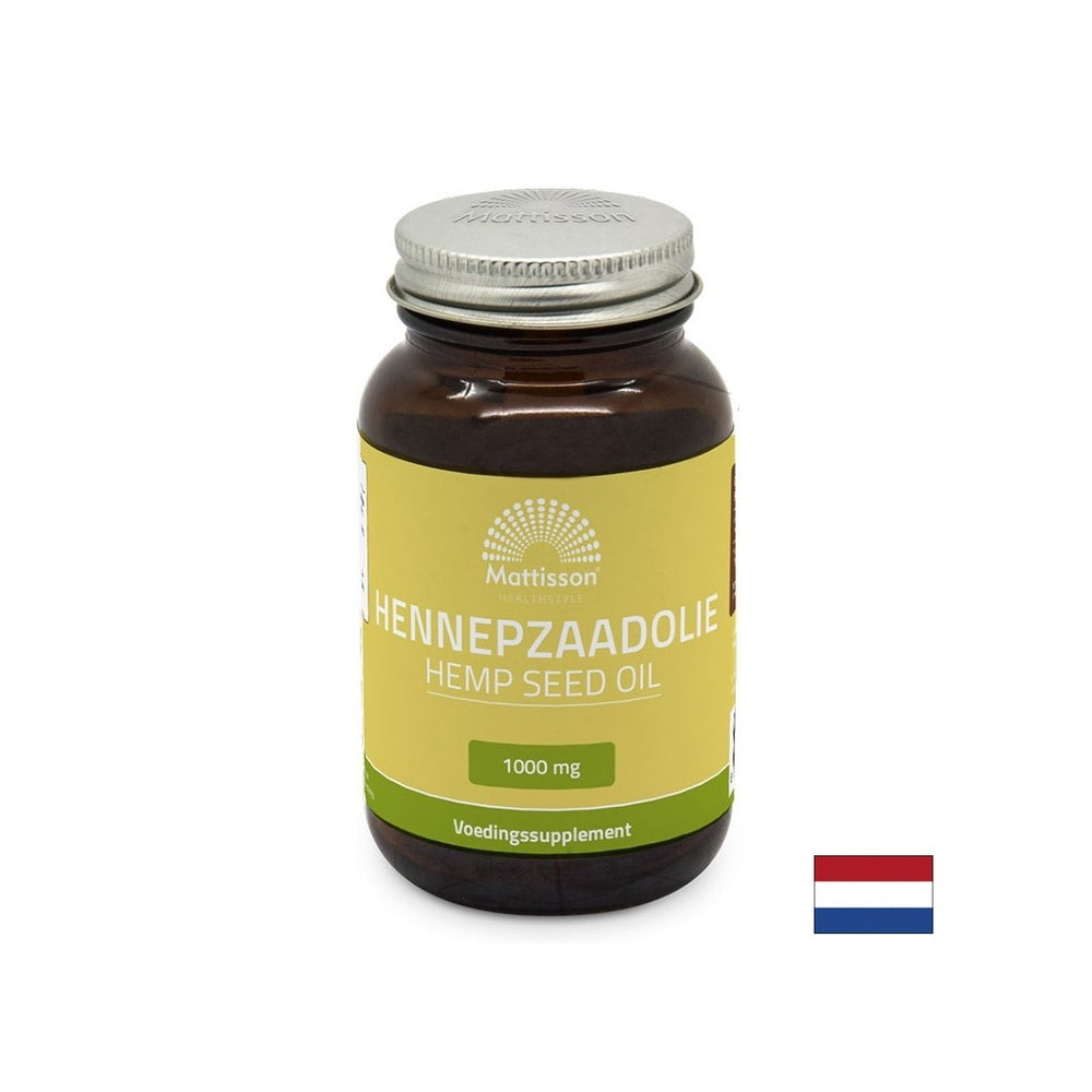 Stres, tesnoba in nespečnost - olje konopljinih semen, 60 kapsul <tc>Mattisson Healthstyle</tc>