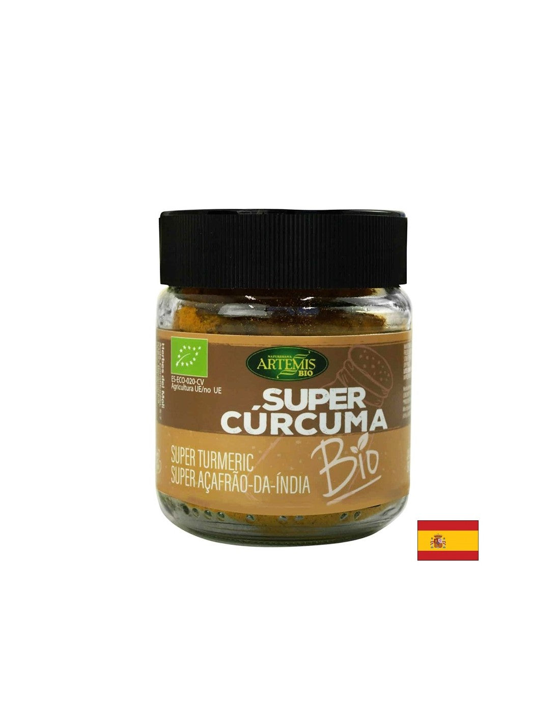 Aromatične organske začimbe - kurkuma, karob, črni poper in ingver, 80 g, prah